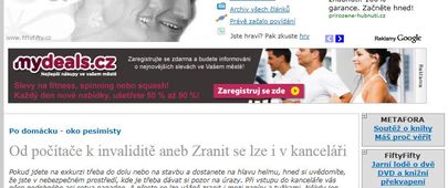 Od počítače k invaliditě aneb Zranit se lze i v kanceláři