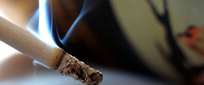 Peklo způsobené žhavým koncem cigarety